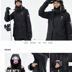 2025 *NEW* MONTEC Womens Virago Snowboard Jacket - black